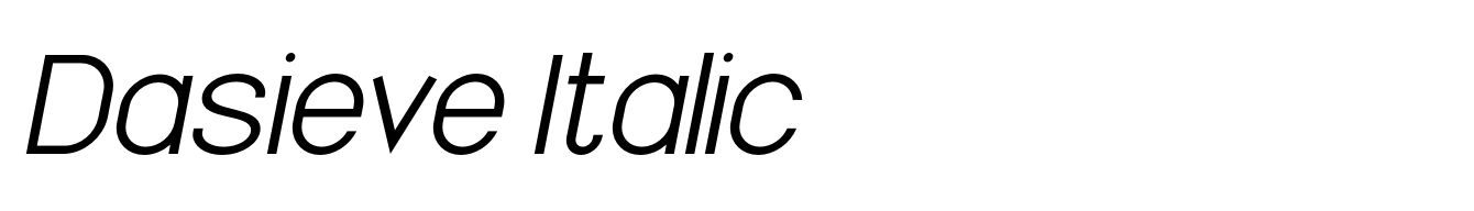 Dasieve Italic